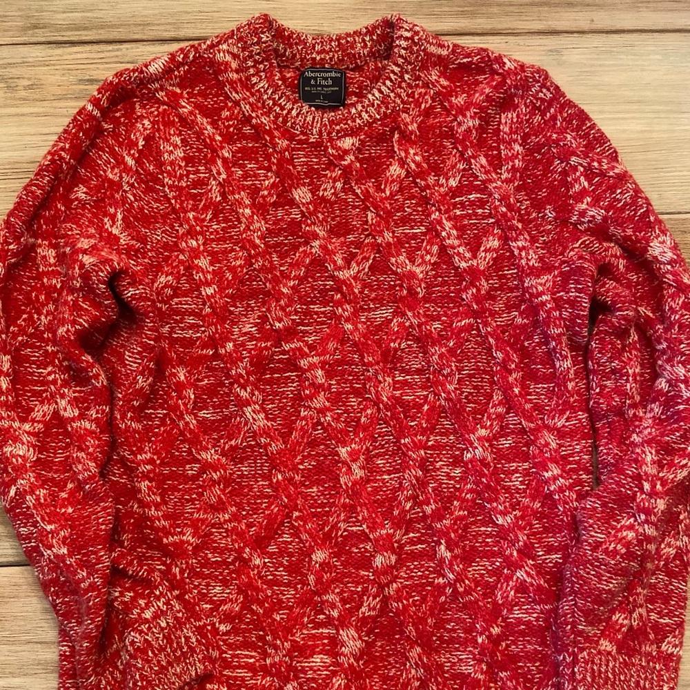 Abercrombie & Fitch Men’s Cable-Knit Sweater